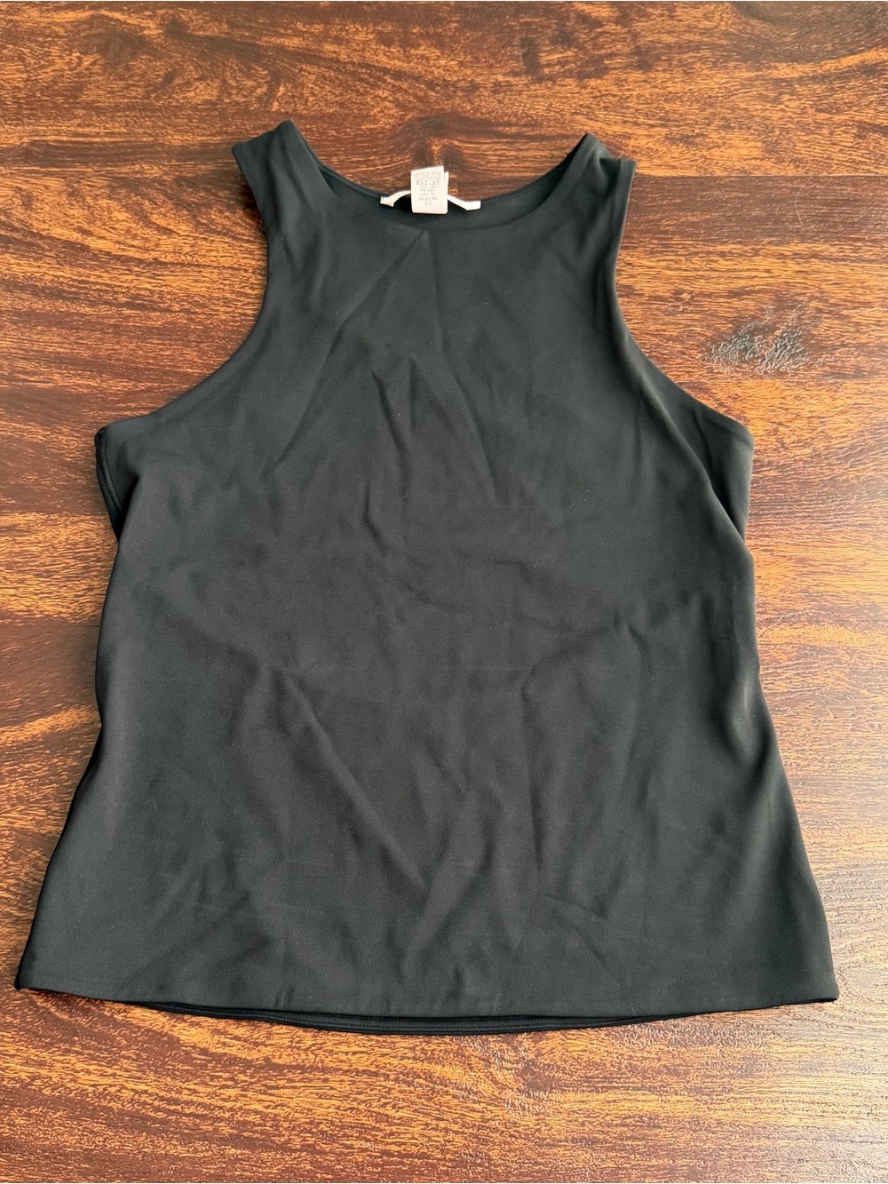 Victoria’s Secret Black Open Back Tank Top Size M Cutout Activewear